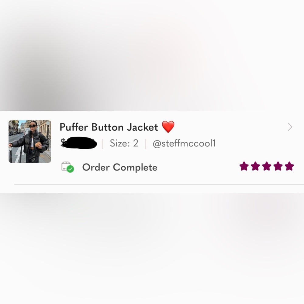 Puffer Button Jacket ❤️ - Picture 6 of 6